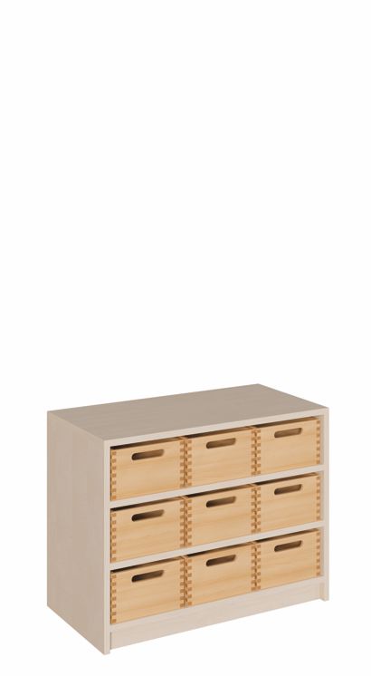 K Schrank 60 x 78 cm, 9 mittlere Kästen ohne/mit SF